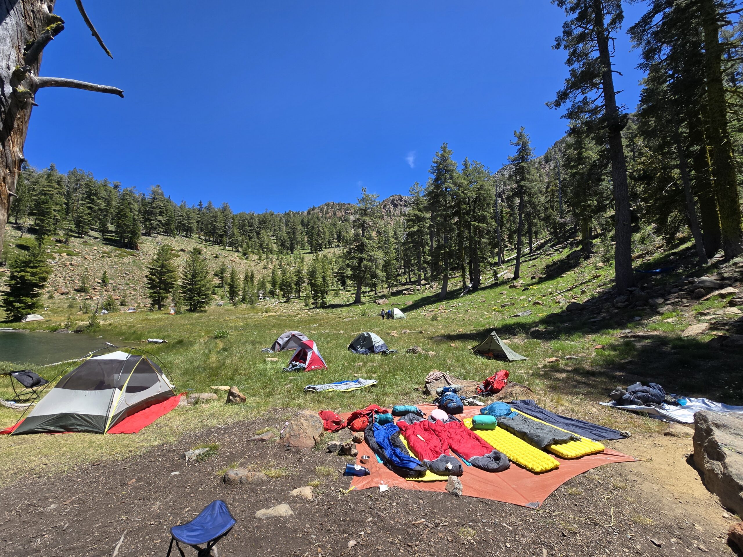 Ascend participants preparing for a wilderness trip