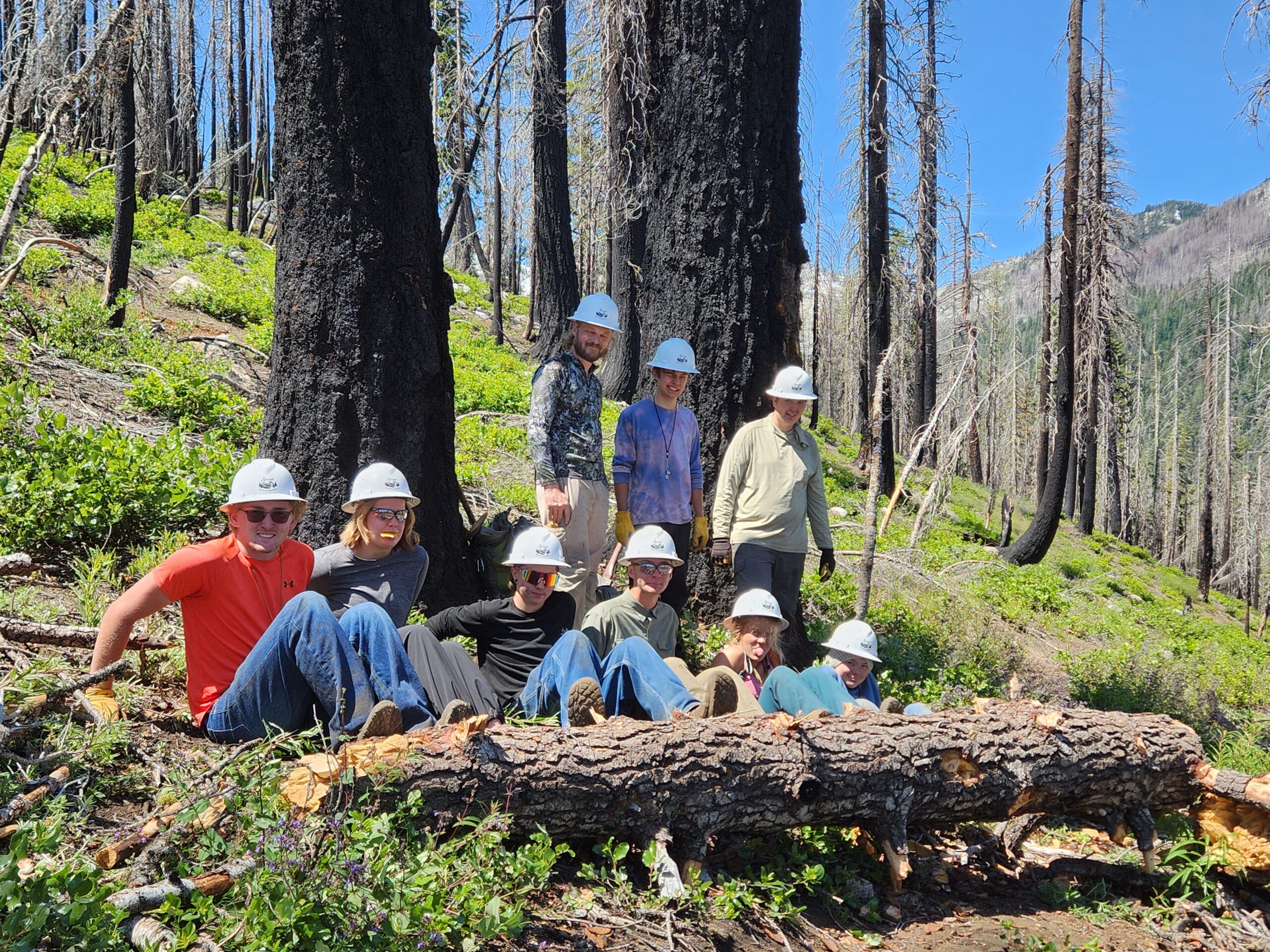 Ascend Teen Internship participants in the wilderness