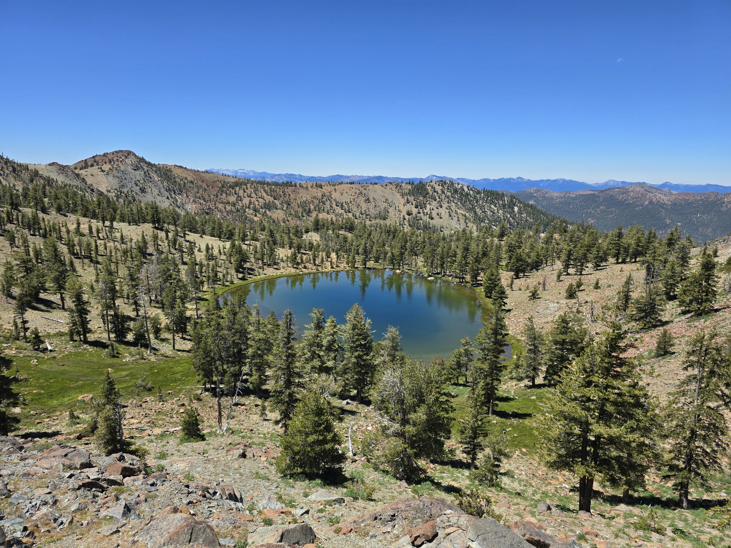 Mountain lake in the Trinity Alps